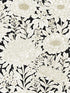 Wood Block Blooms fabric in black and gold color - pattern number BW3923 - by York in the Inspired by Color Shimmering Finishes collection
