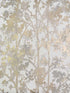 Shimmering Foliage fabric in white and gold color - pattern number NW3583 - by York in the Inspired by Color Shimmering Finishes collection