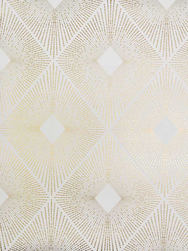 Harlowe wallpaper in white and gold color - pattern number NW3592 - by York in the Inspired by Color Shimmering Finishes collection