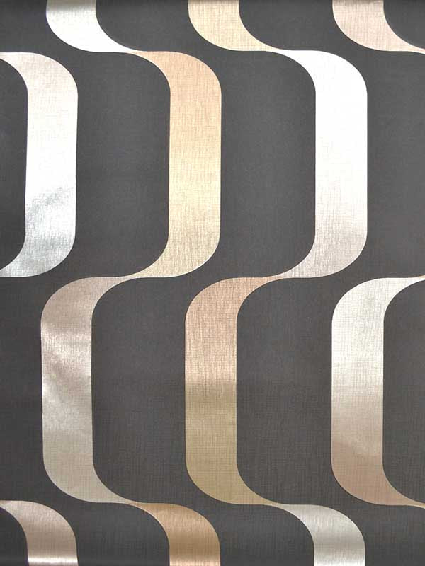 Ribbon wallpaper in black color - pattern number Y6221003 - by York in the Inspired by Color Shimmering Finishes collection