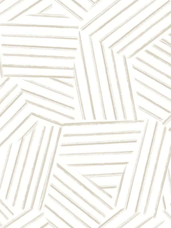 Helene Geometric Lines fabric in taupe color - pattern number 4121-26901 - by A Street Prints in the Mylos collection
