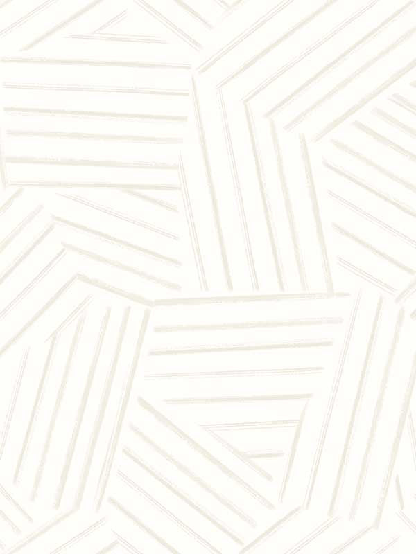 Helene Geometric Lines fabric in pearl color - pattern number 4121-26905 - by A Street Prints in the Mylos collection