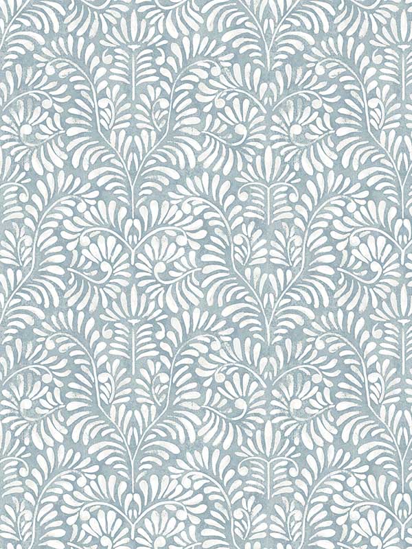 Elma Fiddlehead fabric in sky blue color - pattern number 4121-26918 - by A Street Prints in the Mylos collection