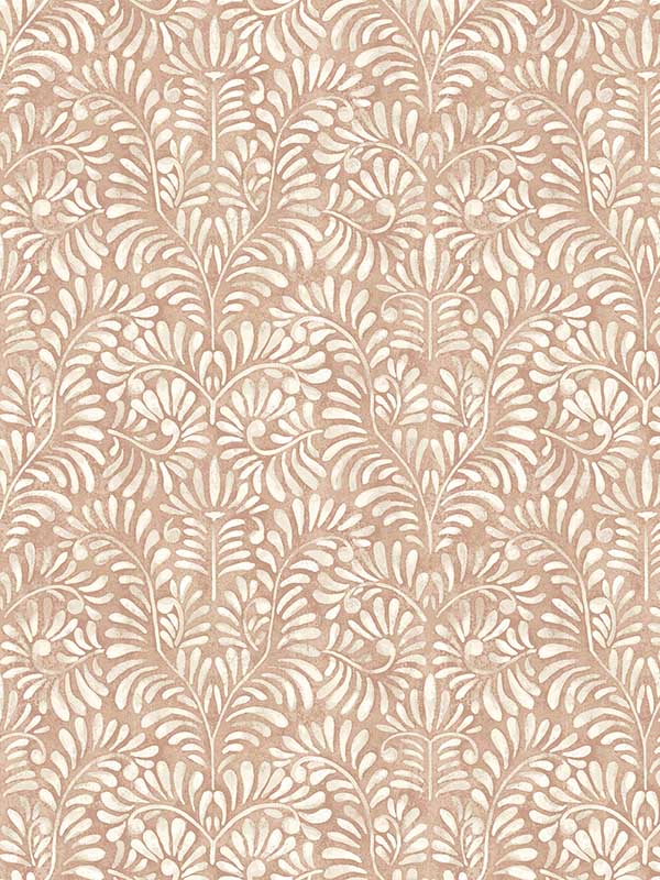 Elma Fiddlehead fabric in rust color - pattern number 4121-26919 - by A Street Prints in the Mylos collection