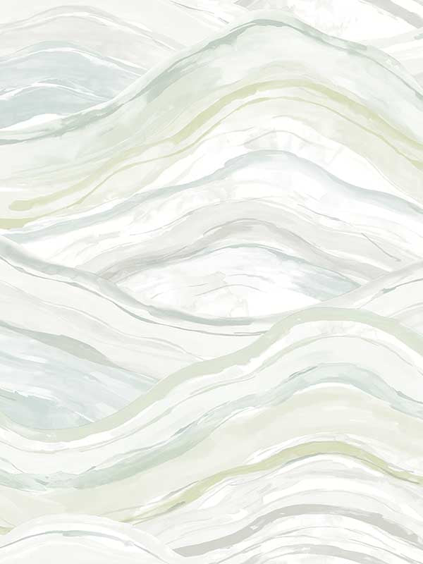 Dorea Striated Waves fabric in sea green color - pattern number 4121-26924 - by A Street Prints in the Mylos collection