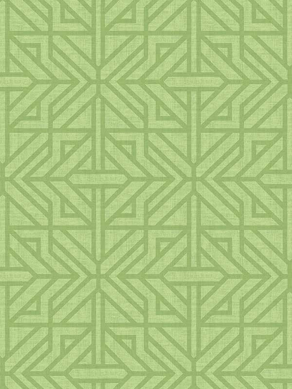 Hesper Geometric wallpaper in green color - pattern number 4121-26927 - by A Street Prints in the Mylos collection