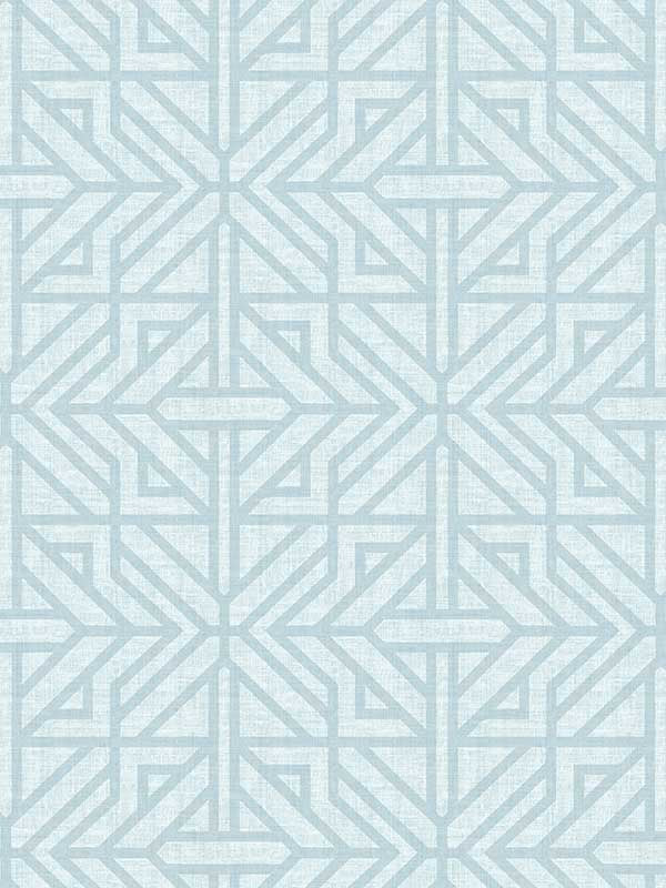 Hesper Geometric wallpaper in sky blue color - pattern number 4121-26932 - by A Street Prints in the Mylos collection