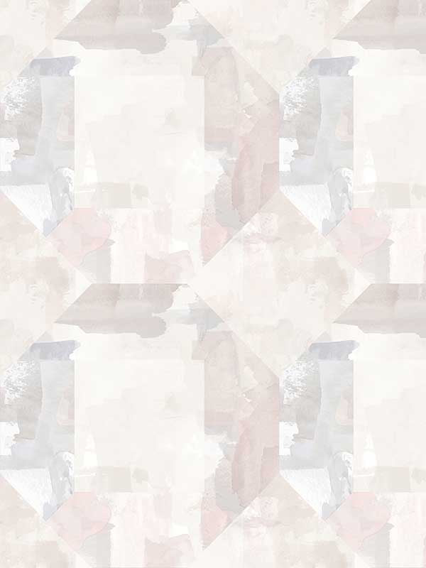 Perrin Gem Geometric wallpaper in lavender color - pattern number 4121-26945 - by A Street Prints in the Mylos collection