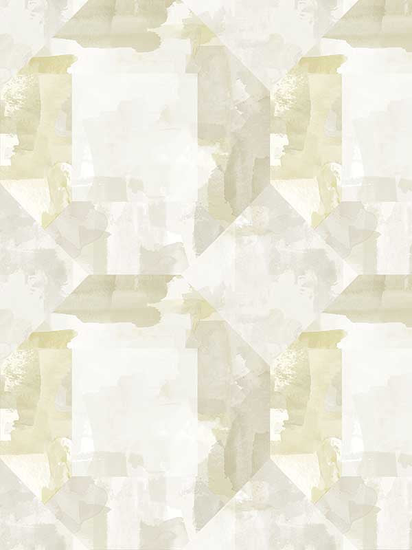 Perrin Gem Geometric wallpaper in olive color - pattern number 4121-26948 - by A Street Prints in the Mylos collection