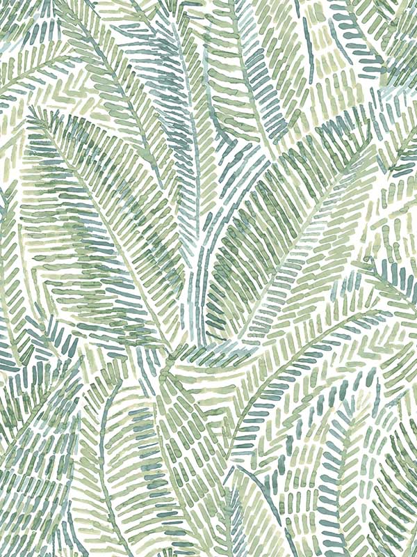 Fildia Botanical wallpaper in green color - pattern number 4121-26953 - by A Street Prints in the Mylos collection