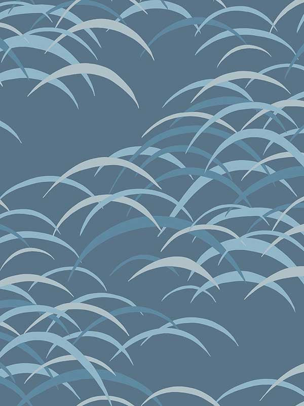 Kasia Abstract wallpaper in dark blue color - pattern number 4121-72212 - by A Street Prints in the Mylos collection