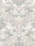 Fragaria Garden fabric in light grey and rose petal color - pattern number ET11208 - by Seabrook in the Legacy Prints collection