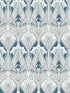 Dragonfly Damask wallpaper in aegean blue and dewdrop color - pattern number ET12414 - by Seabrook in the Legacy Prints collection