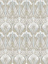 Dragonfly Damask wallpaper in soft taupe and blue mist color - pattern number ET12424 - by Seabrook in the Legacy Prints collection