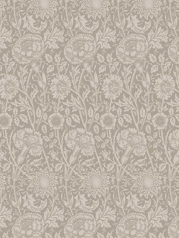 Tonal Floral Trail fabric in taupe color - pattern number ET12508 - by Seabrook in the Legacy Prints collection