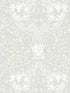 Ogee Flora wallpaper in swiss coffee and light grey color - pattern number ET12605 - by Seabrook in the Legacy Prints collection