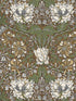 Ogee Flora wallpaper in dijon and sage color - pattern number ET12606 - by Seabrook in the Legacy Prints collection