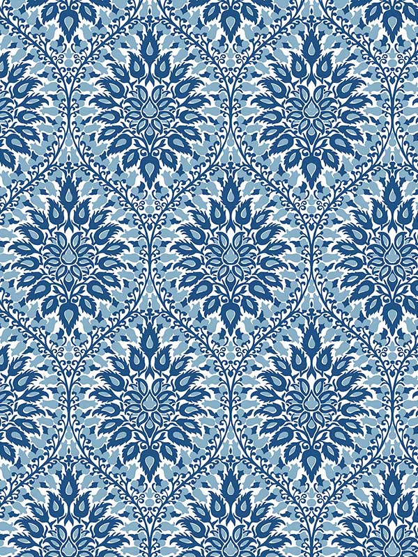 Luna Ogee wallpaper in lakeside color - pattern number ET12902 - by Seabrook in the Legacy Prints collection