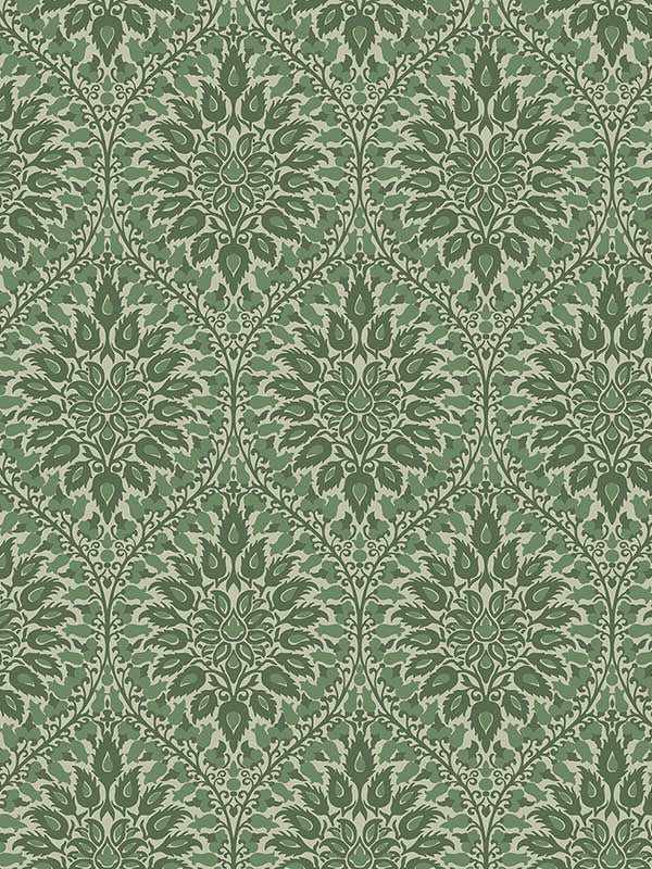 Luna Ogee wallpaper in fern color - pattern number ET12904 - by Seabrook in the Legacy Prints collection