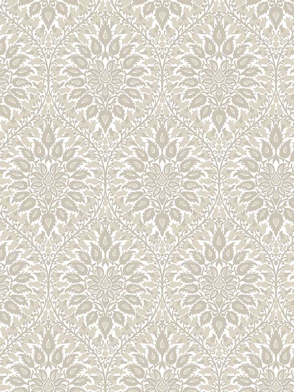Luna Ogee wallpaper in natural cream color - pattern number ET12905 - by Seabrook in the Legacy Prints collection