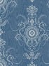 Colette Cameo wallpaper in french blue color - pattern number FC60312 - by Seabrook in the French Country collection