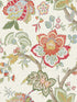Bernadette Jacobean fabric in pomme and antique ruby color - pattern number FC60404 - by Seabrook in the French Country collection