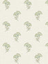 Lotus Branch Floral fabric in washed green and herb color - pattern number FC60804 - by Seabrook in the French Country collection