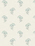 Lotus Branch Floral fabric in minty meadow and french grey color - pattern number FC60808 - by Seabrook in the French Country collection