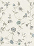 Florale Trail fabric in bisque bleu and french color - pattern number FC61008 - by Seabrook in the French Country collection