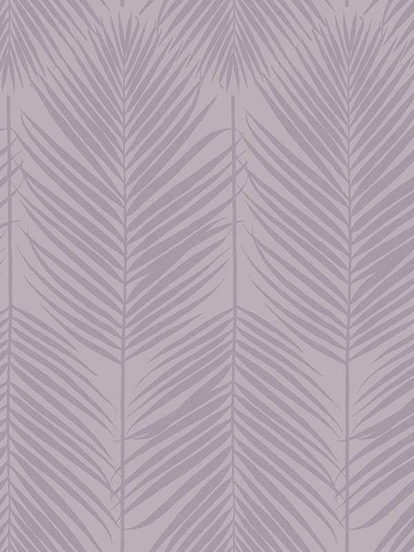 Persei Palm fabric in lilac color - pattern number BD50009 - by Seabrook in the Etten Beaded Wallpaper collection