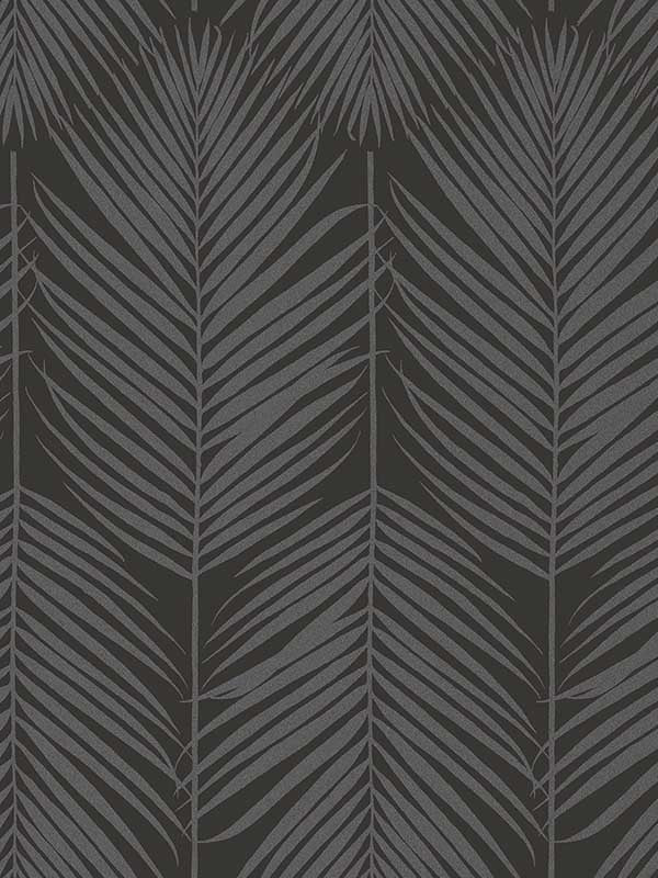 Persei Palm fabric in midnight galaxy color - pattern number BD50020 - by Seabrook in the Etten Beaded Wallpaper collection