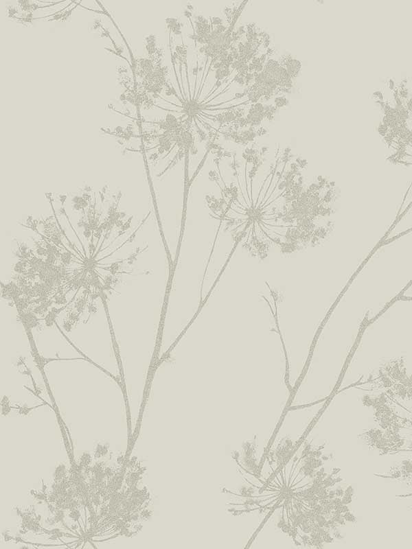 Wild Grass fabric in champagne color - pattern number BD50203 - by Seabrook in the Etten Beaded Wallpaper collection
