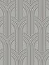 Deco Arches fabric in nickel color - pattern number BD50410 - by Seabrook in the Etten Beaded Wallpaper collection