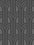 Deco Arches fabric in pewter and galaxy color - pattern number BD50420 - by Seabrook in the Etten Beaded Wallpaper collection