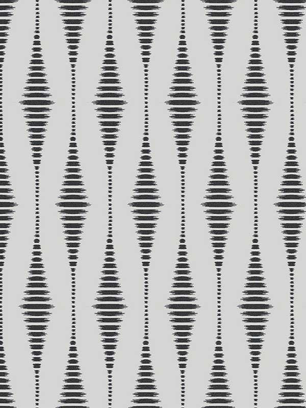 Diamond Stripe fabric in nickel and galaxy color - pattern number BD50605 - by Seabrook in the Etten Beaded Wallpaper collection