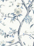 Sparrow Haven fabric in breezy blue color - pattern number LN40002 - by Seabrook in the Lillian August Coastal Haven collection