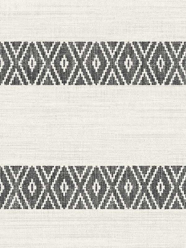 Alani Geo Stripe fabric in charcoal color - pattern number LN40100 - by Seabrook in the Lillian August Coastal Haven collection