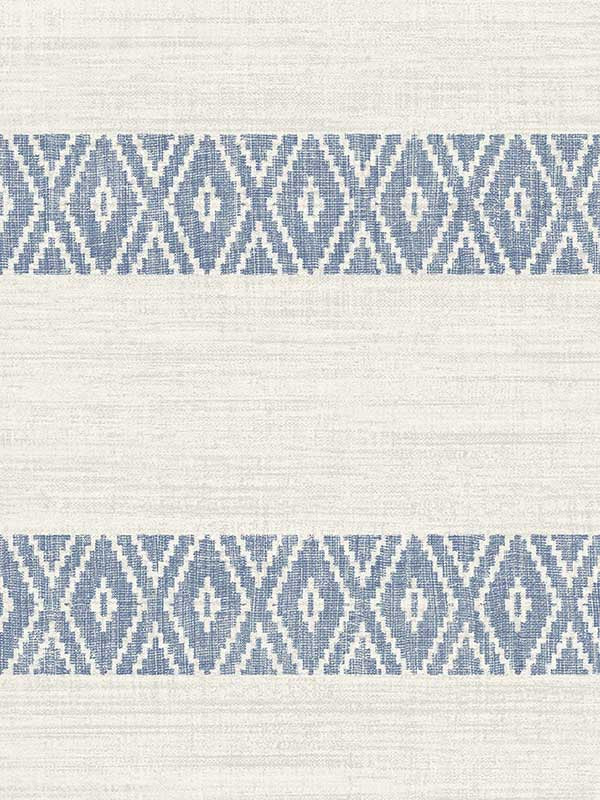 Alani Geo Stripe fabric in blue bell color - pattern number LN40102 - by Seabrook in the Lillian August Coastal Haven collection