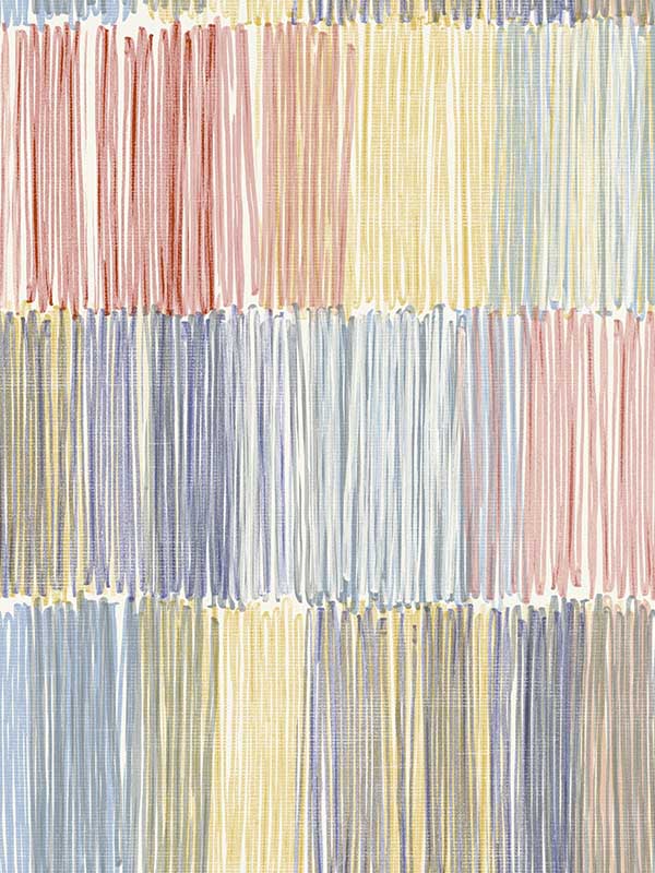 Arielle Abstract Stripe fabric in summer sky color - pattern number LN40301 - by Seabrook in the Lillian August Coastal Haven collection