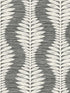 Carina Leaf Ogee wallpaper in charcoal color - pattern number LN40500 - by Seabrook in the Lillian August Coastal Haven collection