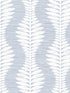 Carina Leaf Ogee wallpaper in charlotte blue color - pattern number LN40512 - by Seabrook in the Lillian August Coastal Haven collection