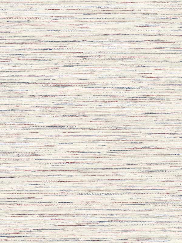 Loe Sanctuary Stria wallpaper in carmine and navy color - pattern number LN41101 - by Seabrook in the Lillian August Coastal Haven collection