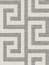 Luna Retreat Greek Key fabric in charcoal color - pattern number LN41200 - by Seabrook in the Lillian August Coastal Haven collection