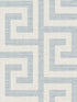 Luna Retreat Greek Key fabric in skylight color - pattern number LN41202 - by Seabrook in the Lillian August Coastal Haven collection