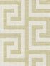 Luna Retreat Greek Key fabric in golden color - pattern number LN41203 - by Seabrook in the Lillian August Coastal Haven collection