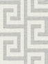Luna Retreat Greek Key fabric in pewter color - pattern number LN41208 - by Seabrook in the Lillian August Coastal Haven collection