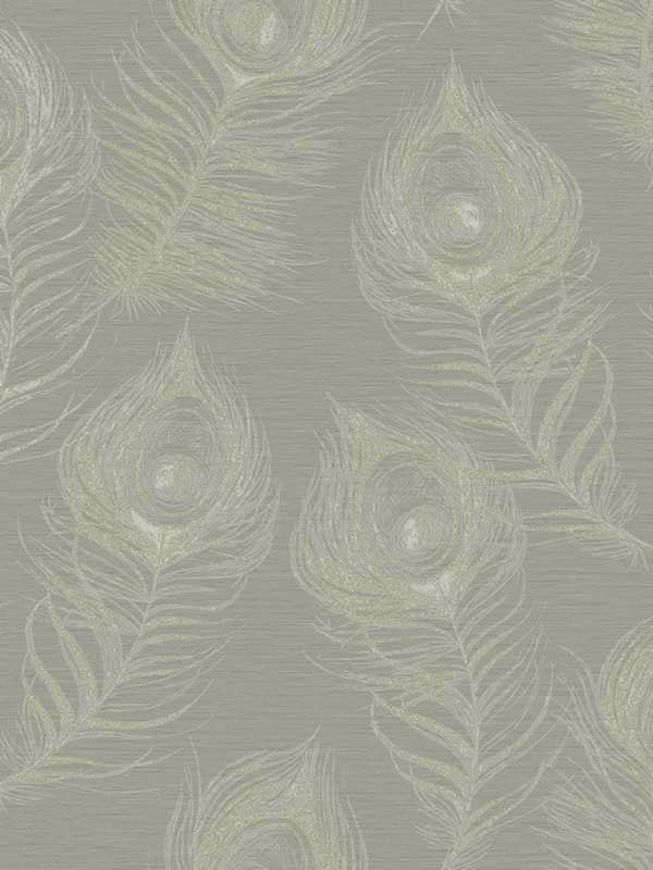 Regal Peacock fabric in mink color - pattern number EV3941 - by Candice Olson in the Casual Elegance collection