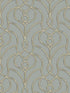 Divine Trellis wallpaper in dusty blue color - pattern number EV3948 - by Candice Olson in the Casual Elegance collection