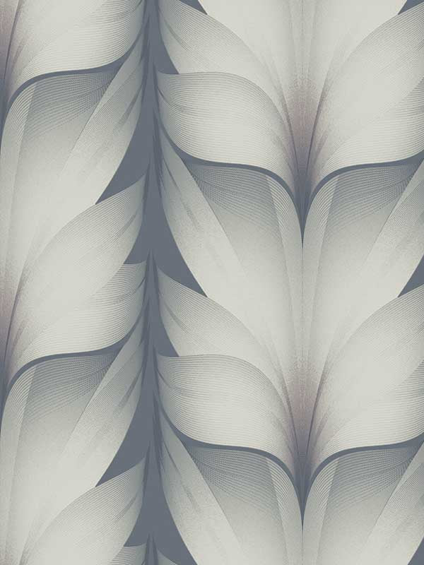 Lotus Light Stripe wallpaper in steel color - pattern number EV3951 - by Candice Olson in the Casual Elegance collection