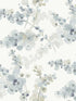 Blossom Fling wallpaper in blue color - pattern number EV3974 - by Candice Olson in the Casual Elegance collection